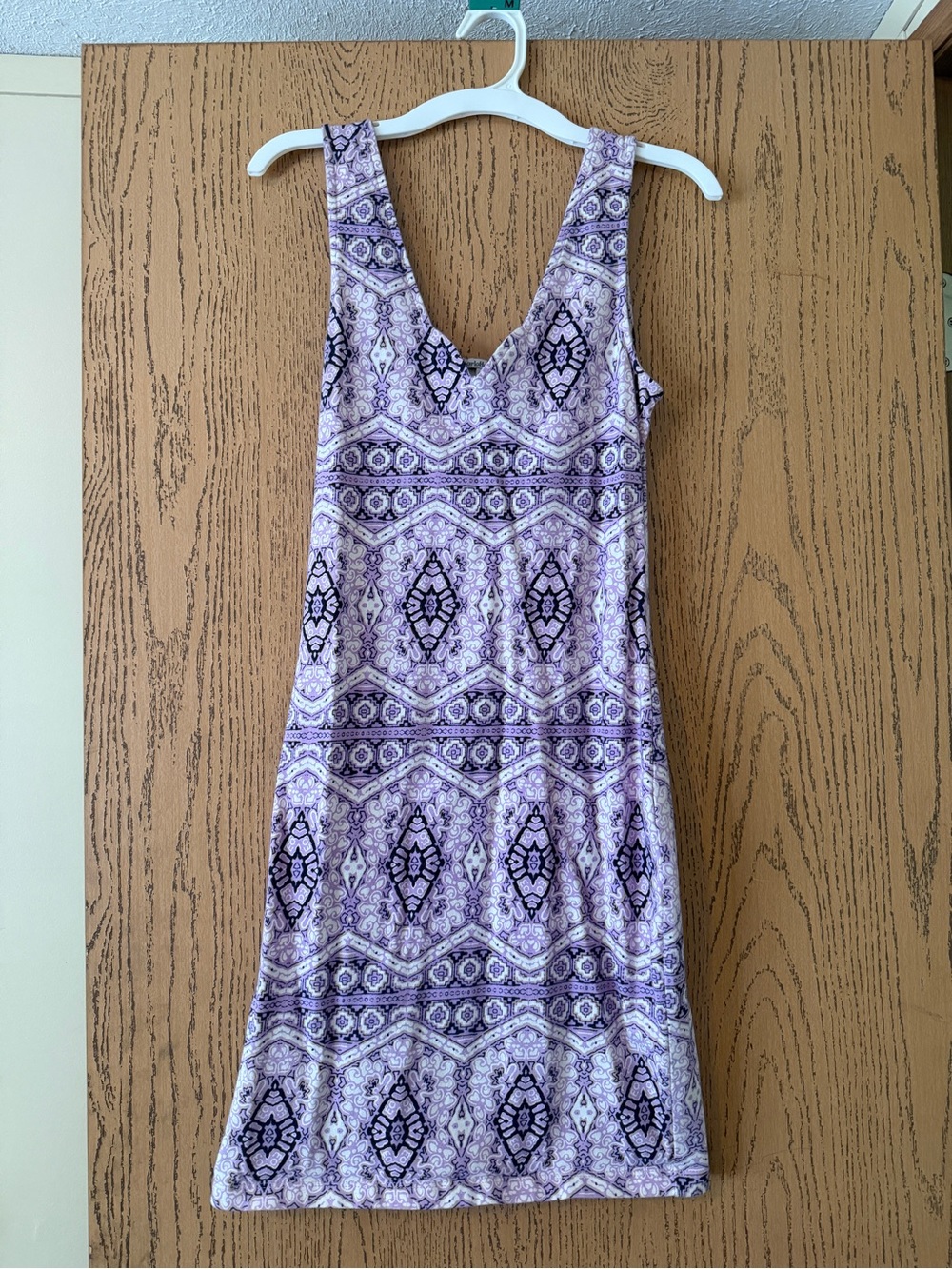 Charlotte Russe Purple Patterned dress
